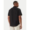 CALVIN KLEIN SS SOLID CAUSAL LINEN CLASSIC SHIRT BLACK LV004RF120G-UB1