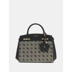 GUESS MELINDA LOGO SHOULDER BAG BLACK LOGO HWJP9902060-BLA