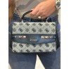 GUESS MELINDA LOGO SHOULDER BAG BLACK LOGO HWJP9902200-BLA
