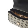 GUESS MELINDA LOGO SHOULDER BAG BLACK LOGO HWJP9902200-BLA