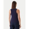 CALVIN KLEIN SL MONOGRAM PATCH WAFFLE RACER TOP EVENING BLUE LV047F232G-9EI