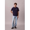 CALVIN KLEIN 20S MARCH GRAPHIC SEASONAL FAS TSHIRT EVENING BLUE LV04RF822G-9EI