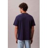 CALVIN KLEIN 20S MARCH GRAPHIC SEASONAL FAS TSHIRT EVENING BLUE LV04RF822G-9EI