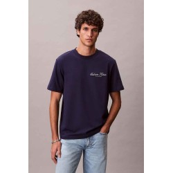 CALVIN KLEIN 20S MARCH GRAPHIC SEASONAL FAS TSHIRT EVENING BLUE LV04RF822G-9EI
