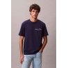 CALVIN KLEIN 20S MARCH GRAPHIC SEASONAL FAS TSHIRT EVENING BLUE LV04RF822G-9EI