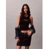 CALVIN KLEIN CONTOUR 2X2 RIB GRAPHIC TANK TOP BLACK LV047F816G-UB1
