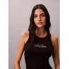 CALVIN KLEIN CONTOUR 2X2 RIB GRAPHIC TANK TOP BLACK LV047F816G-UB1