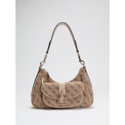 GUESS JESSA SHOULDER BAG LATTE LOGO HWJG8362180-LTL