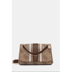 GUESS NOELLE II CROSSBODY BAG LATTE LOGO/BROWN HWSS9672210-LGW