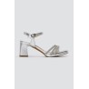 RAGAZZA BLOCK HEEL SANDAL 0941-SILVER