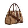 GUESS NOELLE II SATCHEL BAG LATTE LOGO/BROWN HWSS9672070-LGW