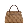 GUESS NOELLE II SATCHEL BAG LATTE LOGO/BROWN HWSS9672070-LGW