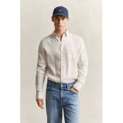 GANT REG GMNT DYED LINEN SHIRT SAND 3240120-214