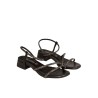RAGAZZA FLAT STRASS SANDALS 093-BLACK