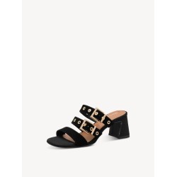 TAMARIS LEATHER SANDAL BLACK 1-27222-46-001
