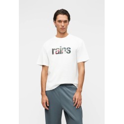 RAINS CLASSIC TSHIRT ROSES WHITE 41500-09