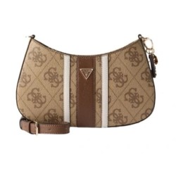 GUESS NOELLE II SHOULDER BAG LATTE LOGO/BROWN HWSS9672180-LGW