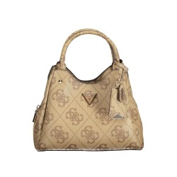 GUESS MERIDIAN II SHOULDER BAG LATTE LOGO HWOS697405-LTL