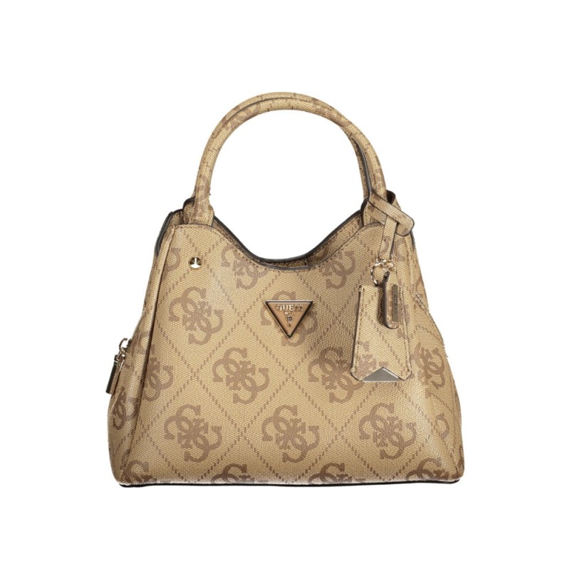 GUESS MERIDIAN II SHOULDER BAG LATTE LOGO HWOS697405-LTL