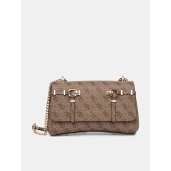 GUESS LEONA LOGO CROSSOVER BAG LATTE LOGO HWSG9917210-LTL