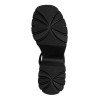 TAMARIS LEATHER PLATFORM SANDAL BLACK 1-28377-46-003