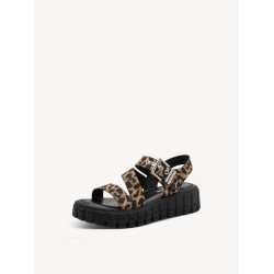 TAMARIS VEGAN PLATFORM SANDAL LEOPARD 1-28233-46-360