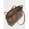 NOLAH ZUMA BROWN LEOPARD SHOULDER BAG