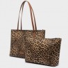 NOLAH ZUMA BROWN LEOPARD SHOULDER BAG