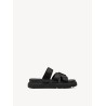 TAMARIS VEGAN FLATFORM MULE BLACK 1-27412-46-001
