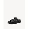 TAMARIS VEGAN FLATFORM MULE BLACK 1-27412-46-001