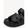 TAMARIS VEGAN FLATFORM MULE BLACK 1-27412-46-001
