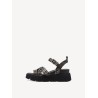 TAMARIS VEGAN PLATFORM SANDAL BLACK SNAKE 1-28511-46-073