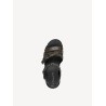 TAMARIS VEGAN PLATFORM SANDAL BLACK SNAKE 1-28511-46-073
