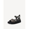 TAMARIS VEGAN PLATFORM SANDAL BLACK SNAKE 1-28511-46-073