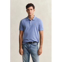 GANT REG SHIELD SS PIQUE POLO FADED DENIM 2210-430