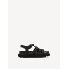 TAMARIS VEGAN FLATFORM SANDAL BLACK 1-28402-46-001