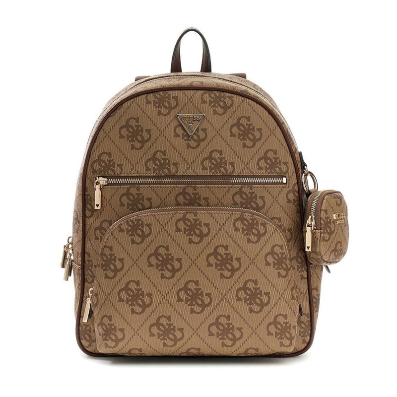 GUESS POWER PLAY II LARGE TECH BACKPACK LATTE LOGO/BROWN HWOS7124350-LGW