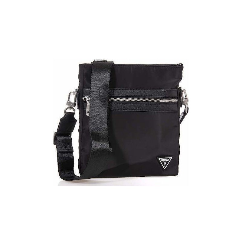 GUESS BERLIN CROSSBODY FLAT BAG BLACK HMBENYP6123-BLA