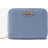 GUESS LAUREL II SLG SMALL ZIP AROUND WALLET GREY BLUE SWZG74591370