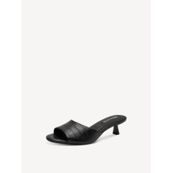 TAMARIS VEAGAN MULE BLACK CROCO 1-27218-46-028