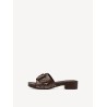 TAMARIS MULE SANDAL BROWN SNAKE 1-27313-46-386