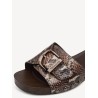 TAMARIS MULE SANDAL BROWN SNAKE 1-27313-46-386