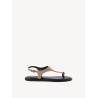TAMARIS LEATHER FLAT SANDAL TAUPE 1-28142-46-341