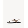 TAMARIS LEATHER FLAT SANDAL TAUPE 1-28142-46-341