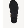 TAMARIS LEATHER FLAT SANDAL TAUPE 1-28142-46-341
