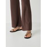 TAMARIS LEATHER FLAT SANDAL TAUPE 1-28142-46-341
