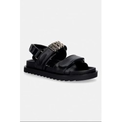 GUESS FABELIS SANDAL BLACK FLJFBLELE03