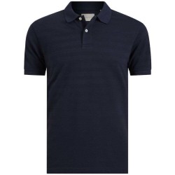 GANT TEXTURE STRIPE SS POLO EVENING BLUE 2014096-433