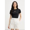 CALVIN KLEIN SS 2X2 BABY RIB LOGO BABY TEE BLACK LV047F240G-UB1