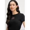 CALVIN KLEIN SS 2X2 BABY RIB LOGO BABY TEE BLACK LV047F240G-UB1